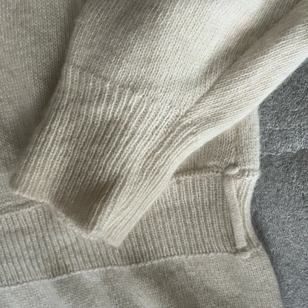 [M]ALOHAS Cream Flare Leg Wool Blend knit Jumpsuit Y2K Flared Leg - Picture 5 of 12